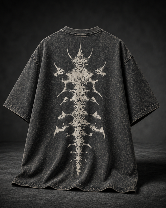 Rest in Ecstasy Acid Wash Black T-shirt