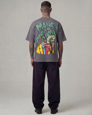 More Money Oversized Grey Unisex T-shirt
