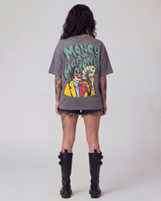 More Money Oversized Grey Unisex T-shirt
