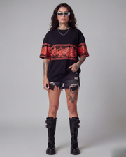 Eternal Dragon Oversized Black Unisex Tshirt