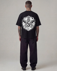 Dragon Chi Oversized Black Unisex T-shirt