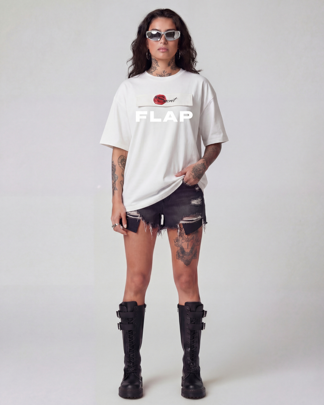 Discipline>Motivation Oversized Offwhite Unisex T-shirt