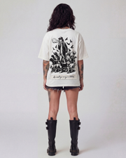 Discipline>Motivation Oversized Offwhite Unisex T-shirt