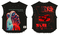 AWAKENDED UNISEX BLACK VEST (BOXYFIT)