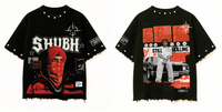 SHUBH OVERSIZE UNISEX BLACK TSHIRT (BOXYFIT)