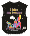 TOO HOT HANDLE UNISEX BLACK VEST (BOXYFIT)