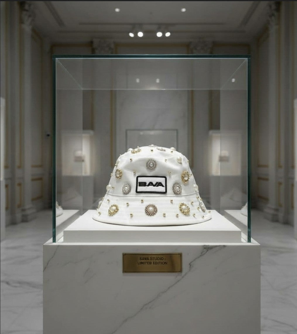 LIMITED PIECES - HAND-BEADED UNISEX BUCKET HAT