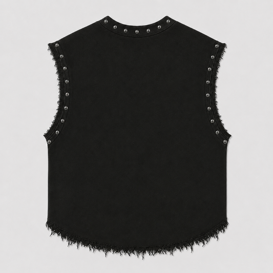 BURY THE OLD SELF UNISEX BLACK VEST (BOXYFIT)