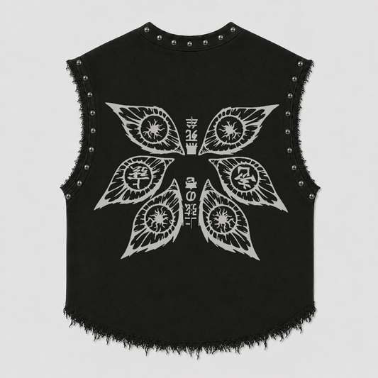 DEMON SLAYER HASHIRA  UNISEX BLACK VEST (BOXYFIT)