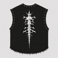 REST IN ECSTASY UNISEX BLACK VEST (BOXYFIT)