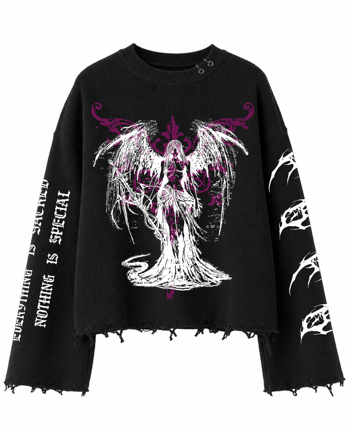 ENTER THE PORTAL UNISEX BLACK SWEATSHIRT (BOXYFIT)