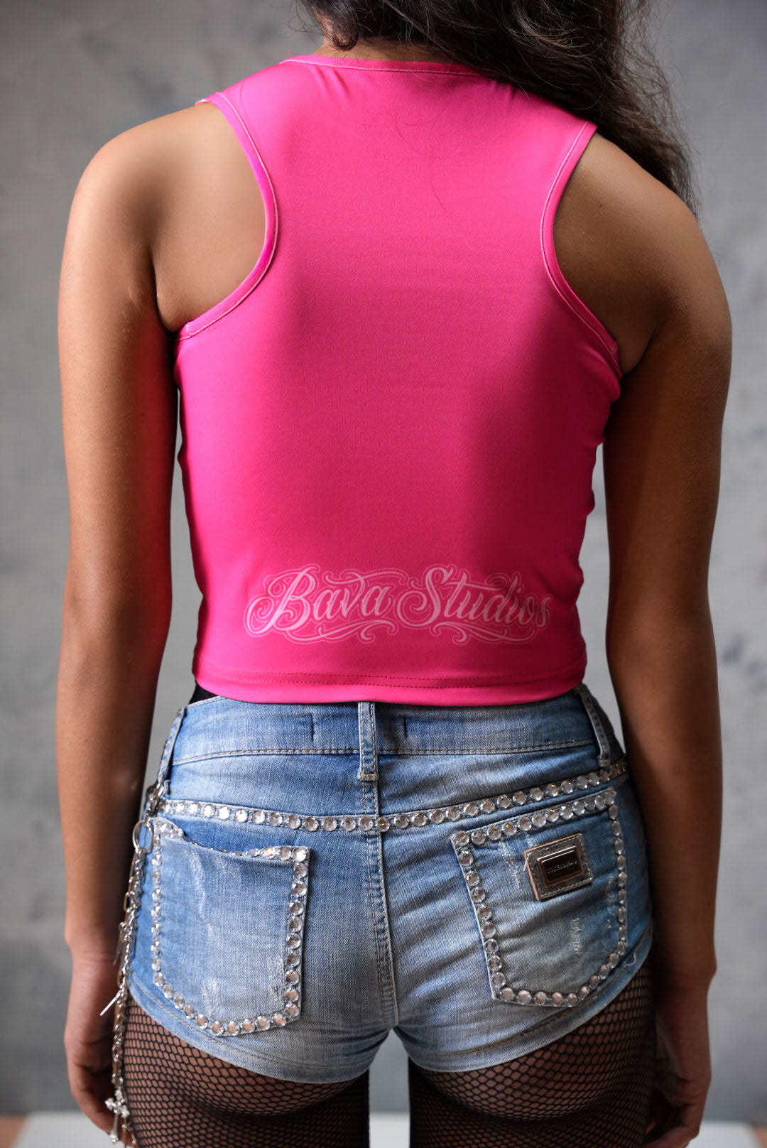Trapped Soul Pink Cotton Crop top