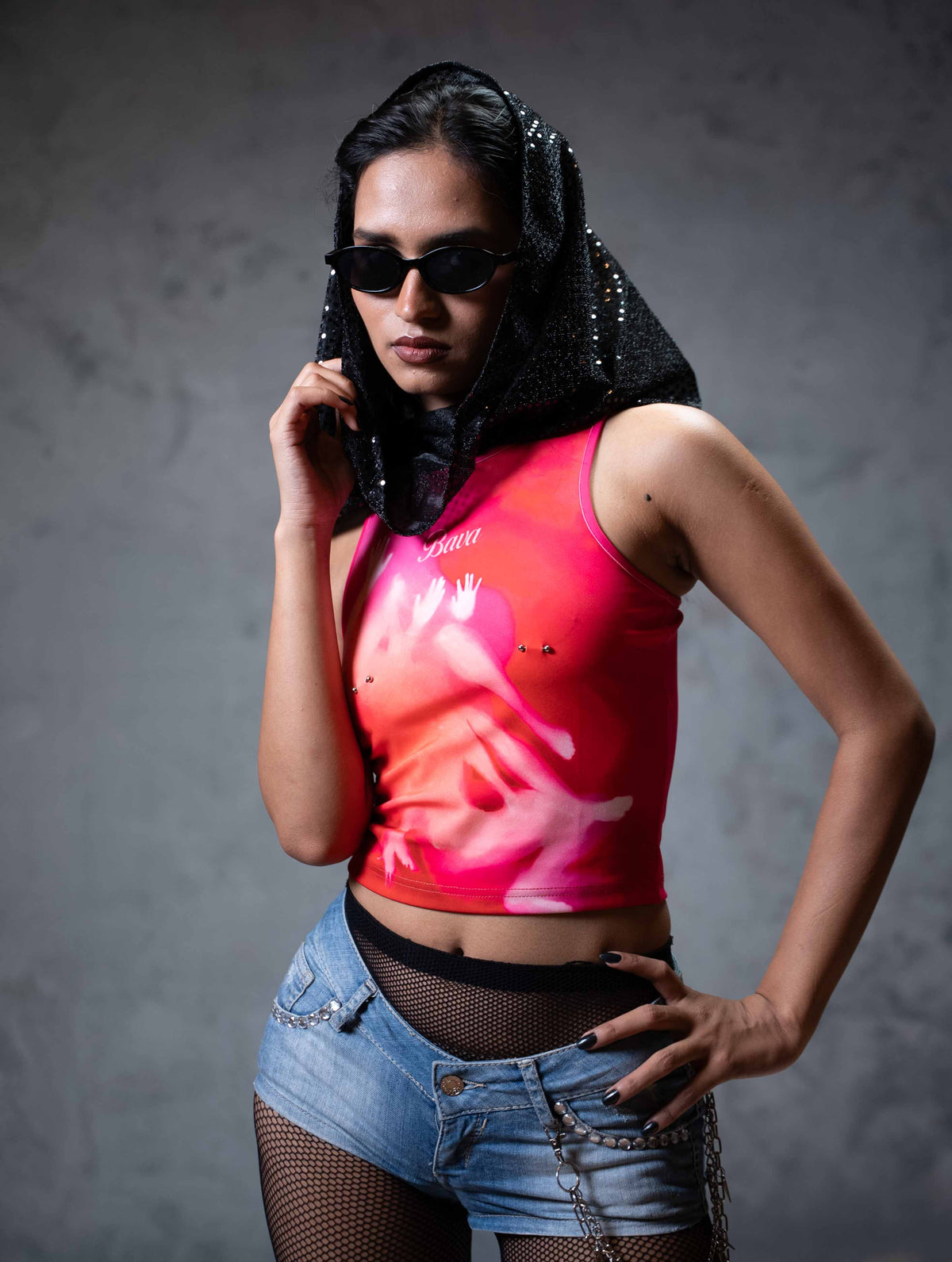Trapped Soul Pink Cotton Crop top
