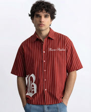 Sinner Society Red Oversize Shirt (Boxy fit)