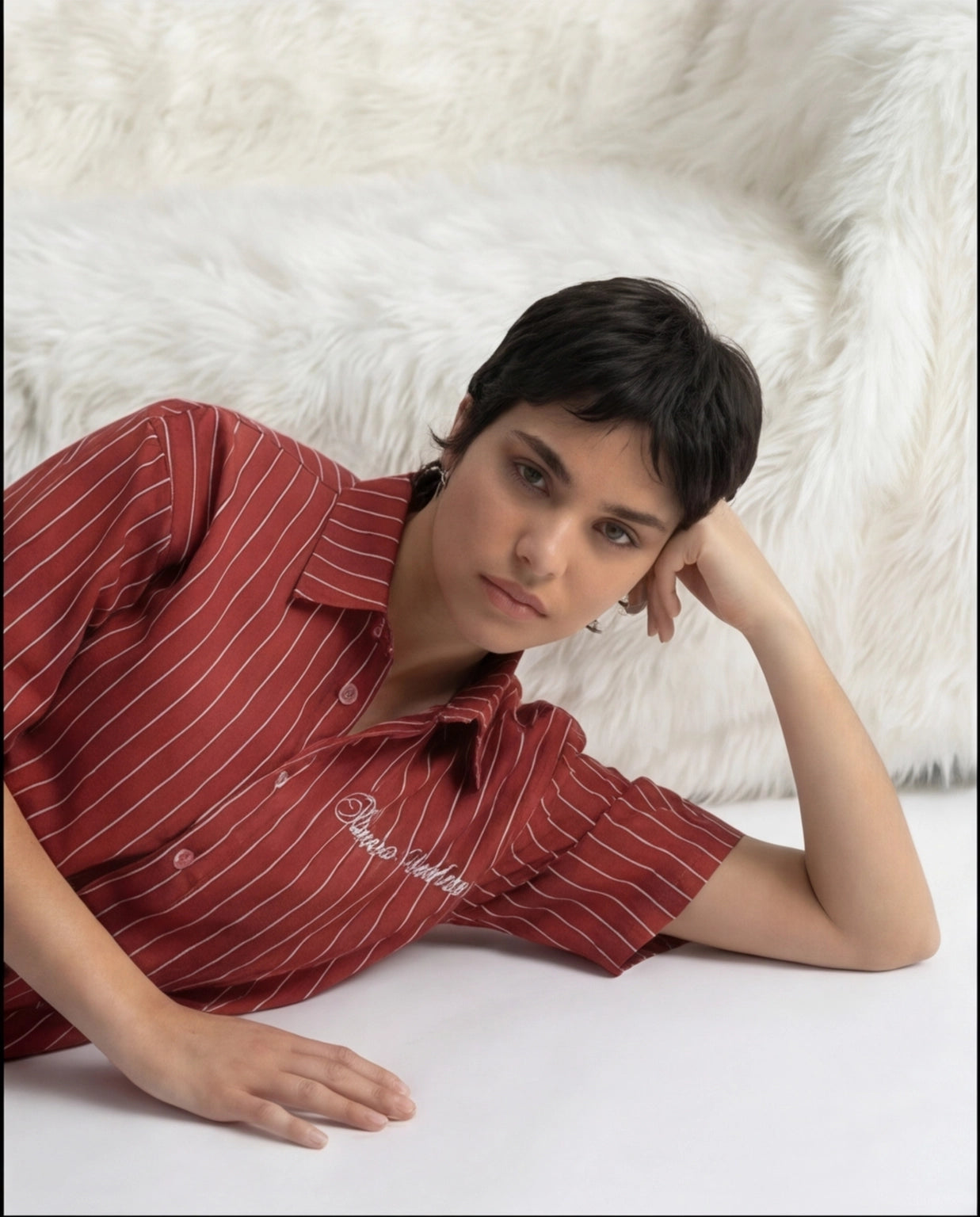 Sinner Society Red Oversize Shirt (Boxy fit)