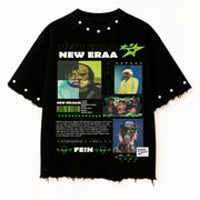 POP ICONS OVERSIZE UNISEX BLACK TSHIRT (BOXYFIT)