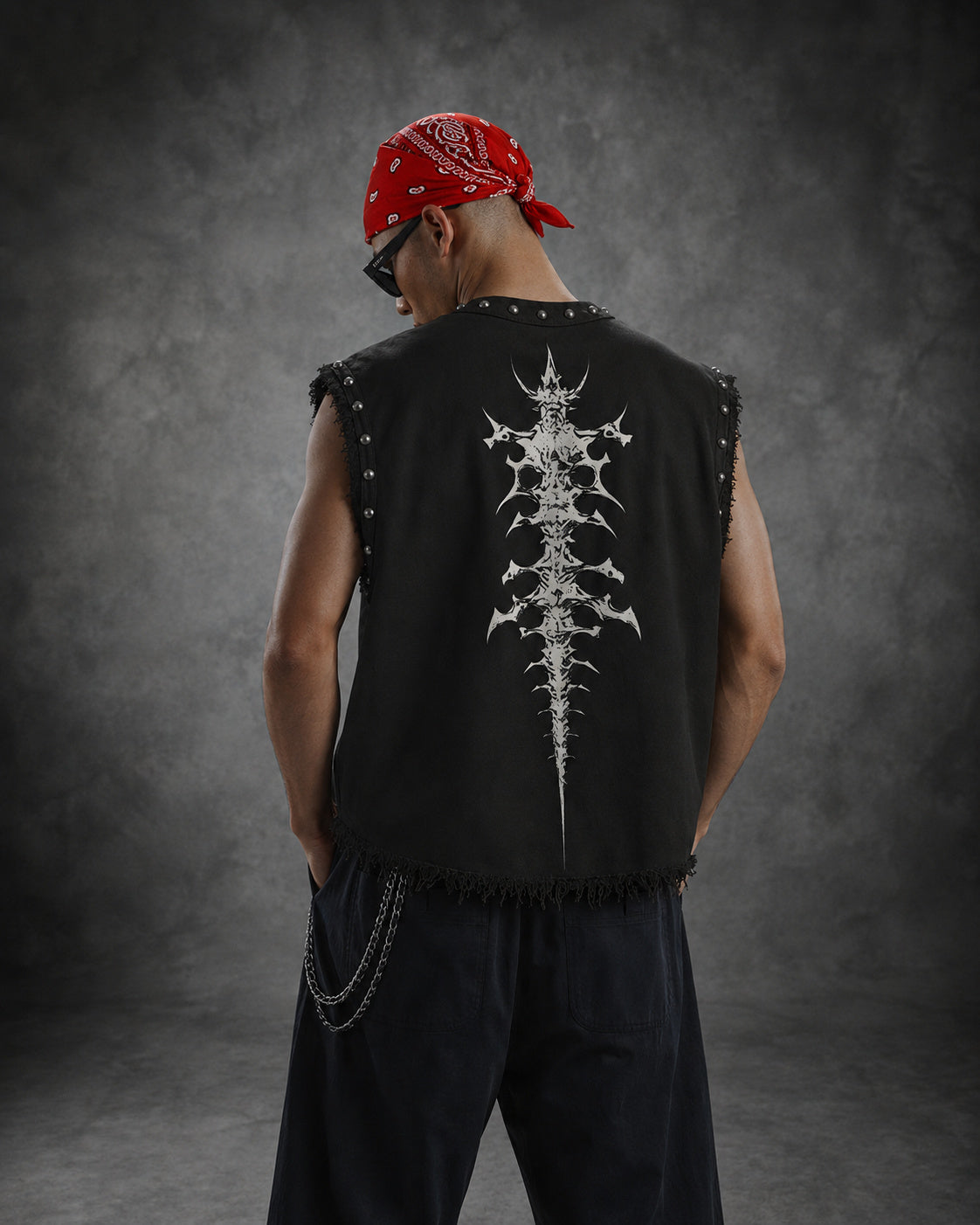 REST IN ECSTASY UNISEX BLACK VEST (BOXYFIT)