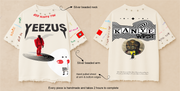 KANYE (YE) OVERSIZE UNISEX OFF-WHITE TSHIRT (BOXYFIT)